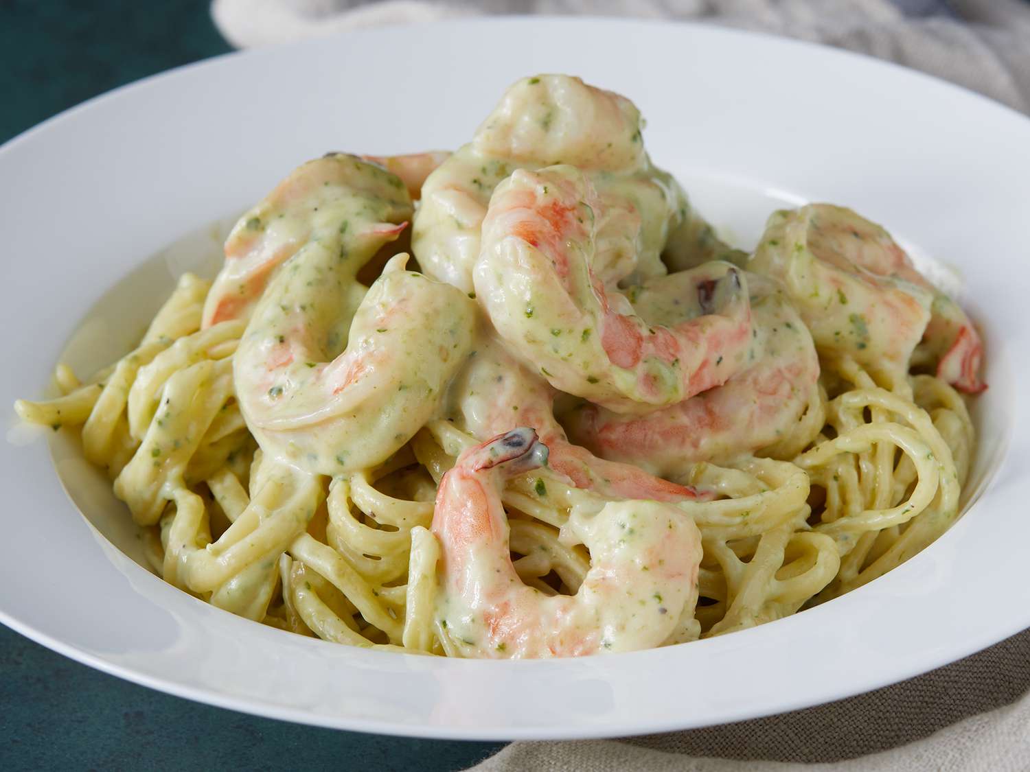 Creamy Pesto Shrimp Recipe