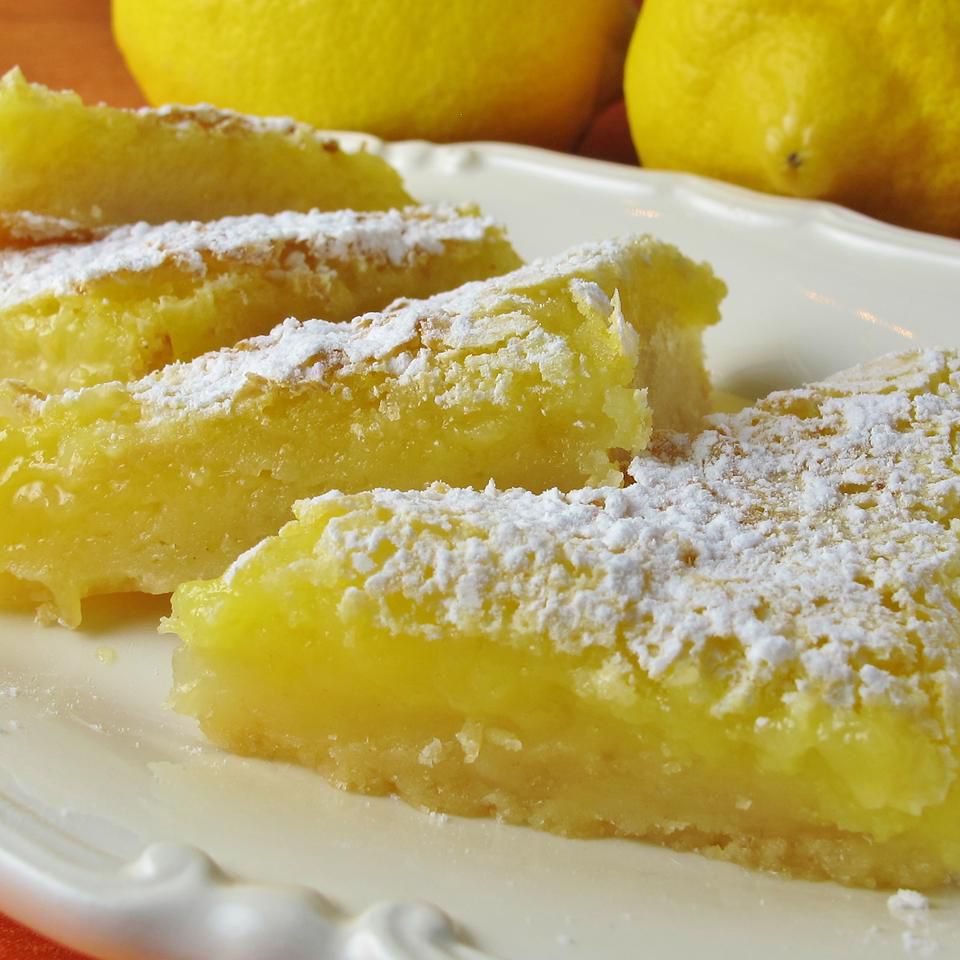 Luscious Lemon Triangles Recipe