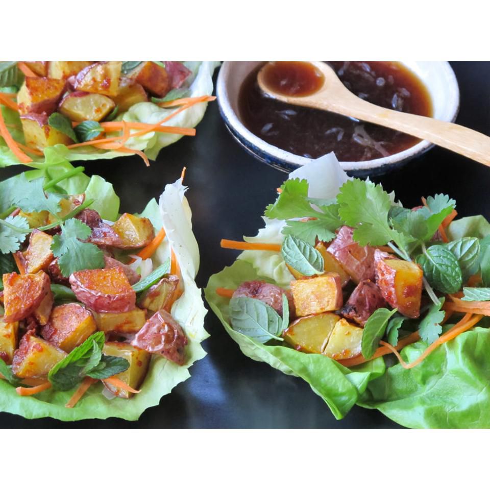 Thai Lettuce Cups with Red Curry Potatoes Recipe