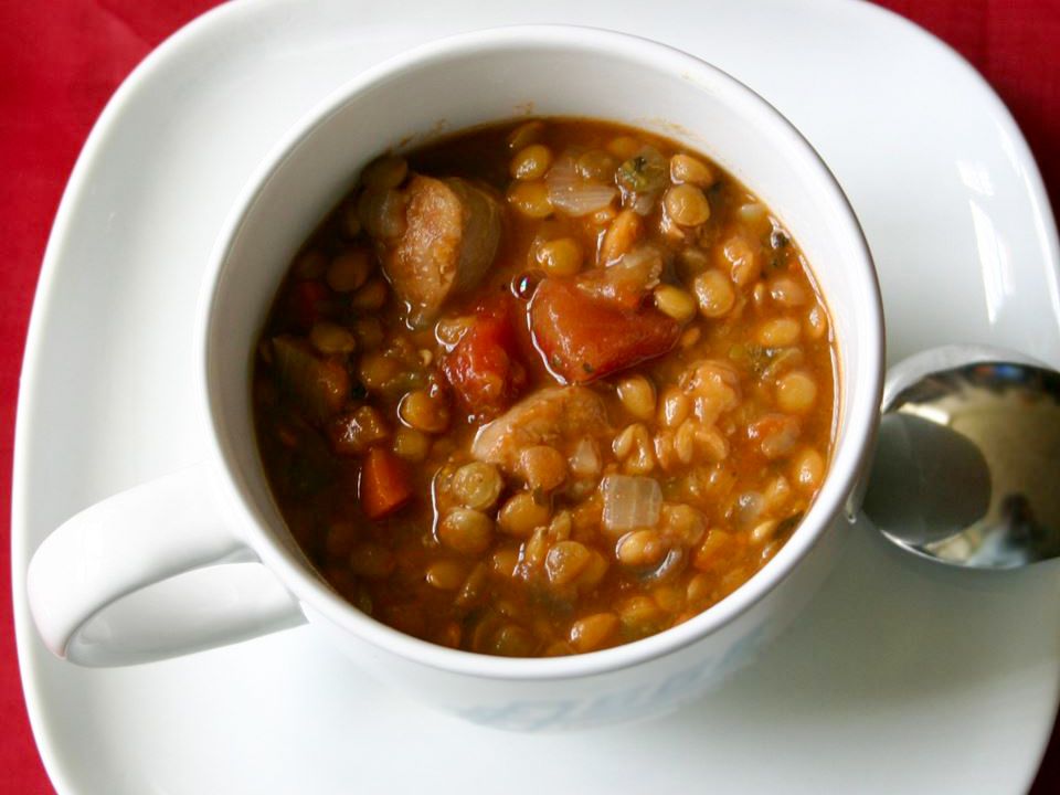 Lentil and Sausage Soup Recipe