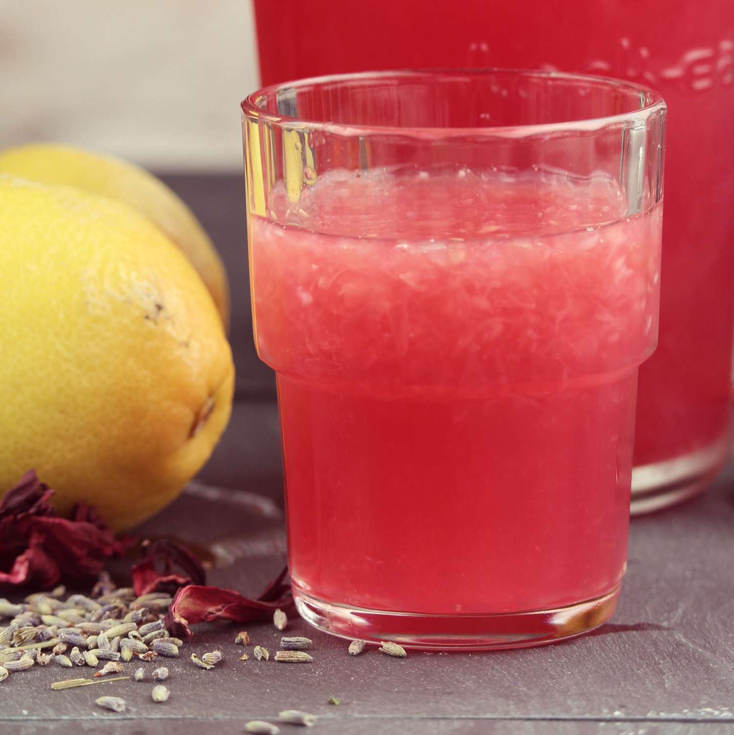 Lavender Lemonade with Hibiscus Recipe