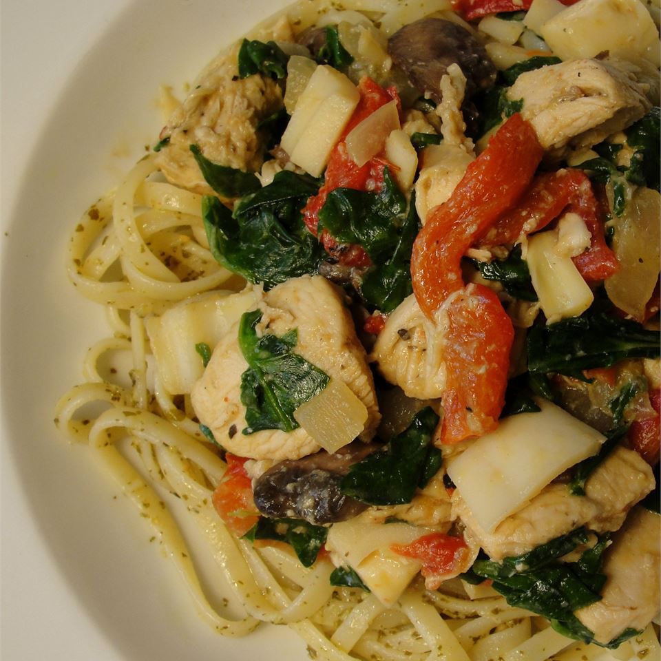 Spence's Pesto Chicken Pasta Recipe