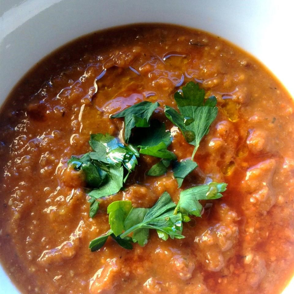 Roasted Pepper and Lentil Soup Recipe