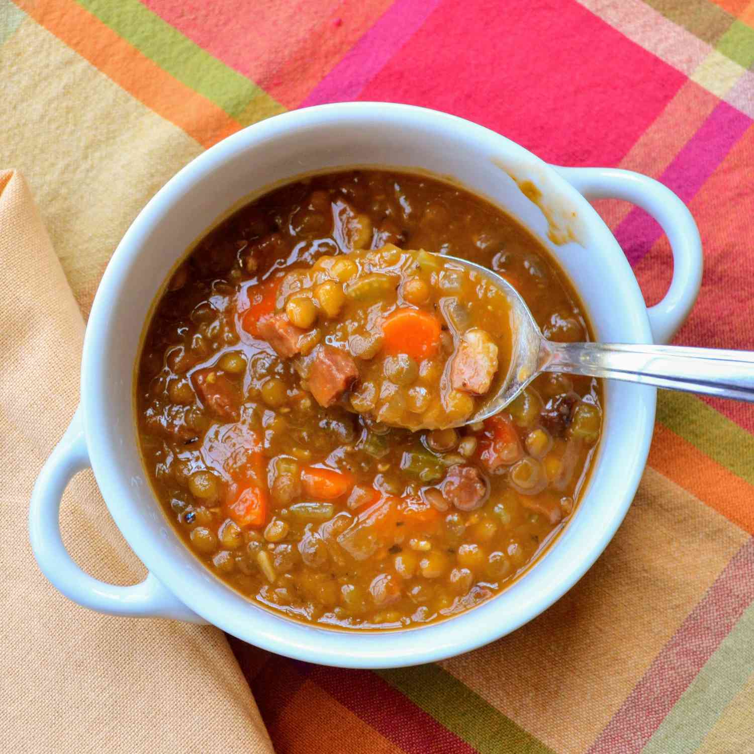 Instant Pot Lentil and Ham Soup Recipe