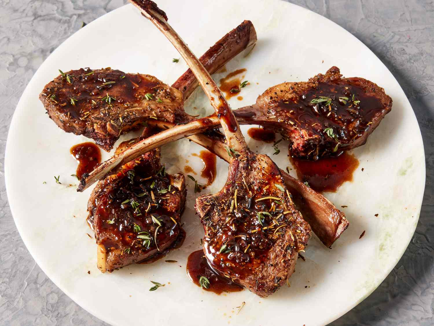 Lamb Chops with Balsamic Reduction Recipe