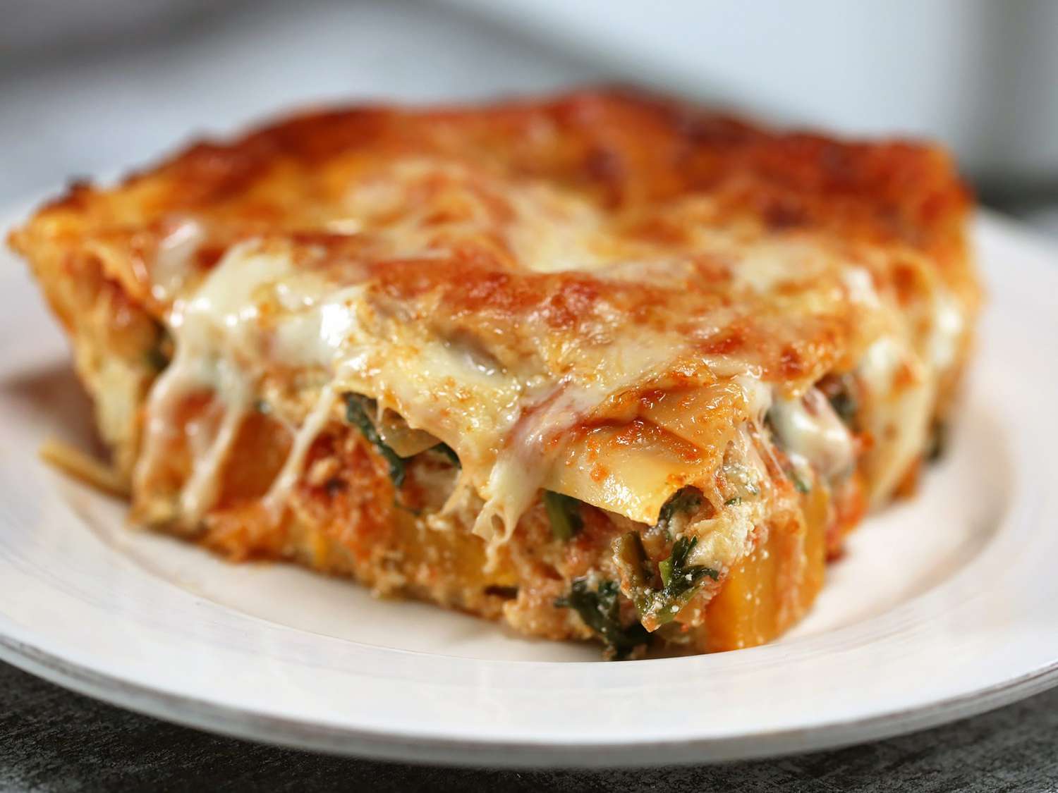 Roasted Butternut Squash and Spinach Lasagna Recipe