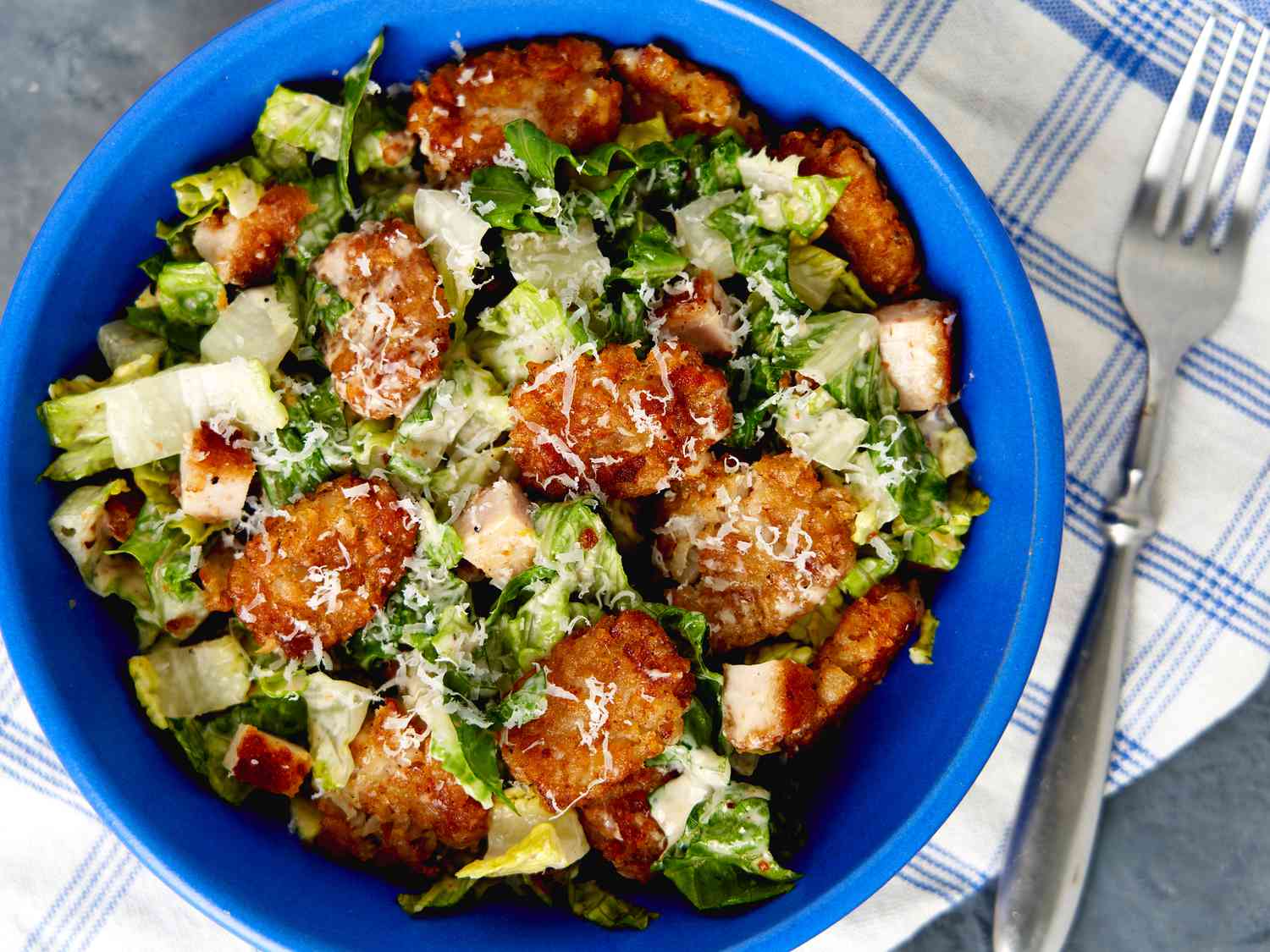 Crispy Tater Caesar Salad Recipe