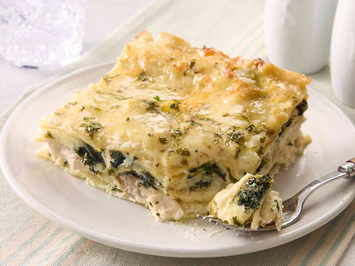 White Cheese Chicken Lasagna Recipe