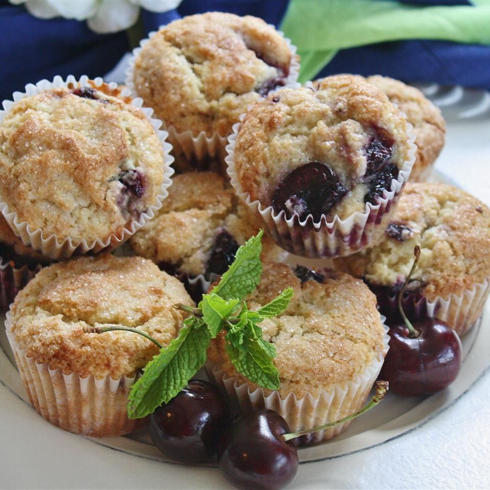 Fresh Cherry Muffins Recipe