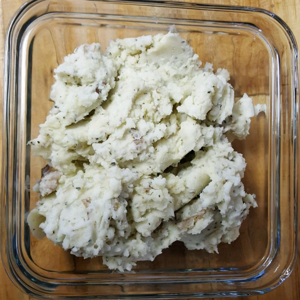 Skin-On Savory Mashed Potatoes Recipe