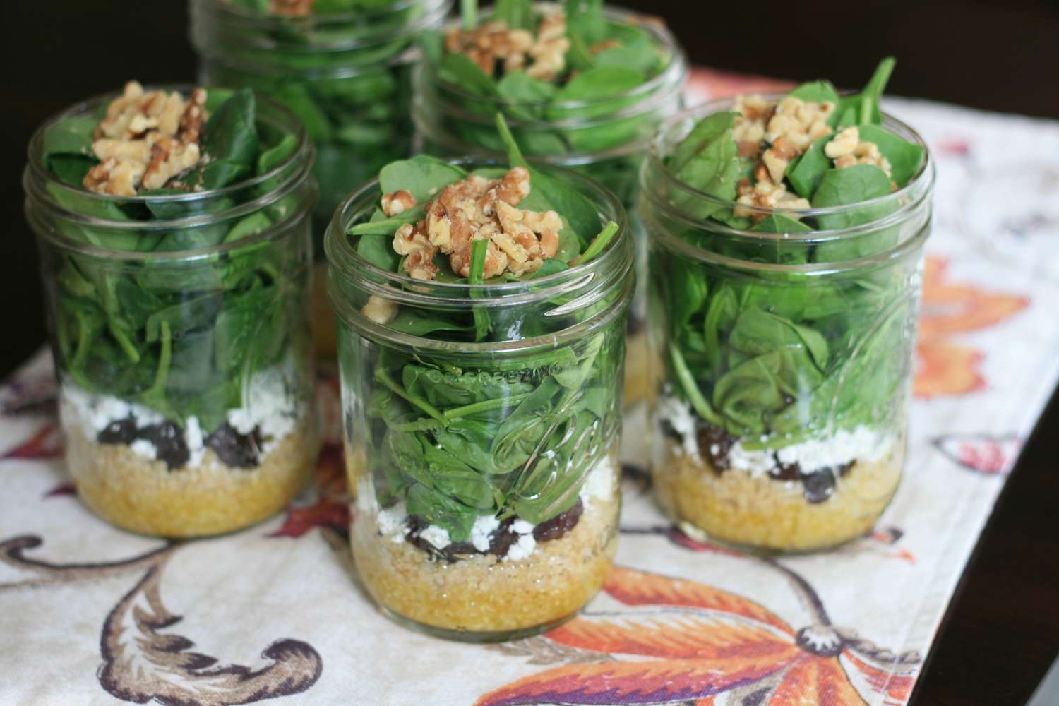 Make-Ahead Spinach Salad in a Jar Recipe