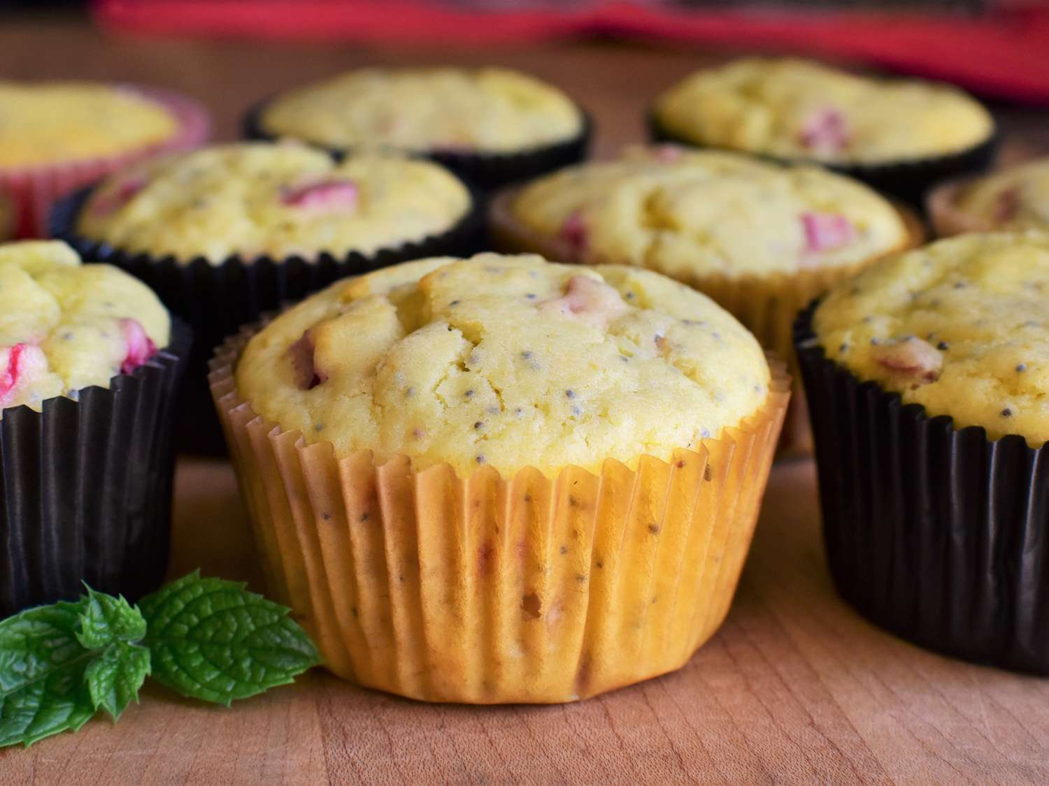 Rhubarb Poppy Seed Muffins Recipe