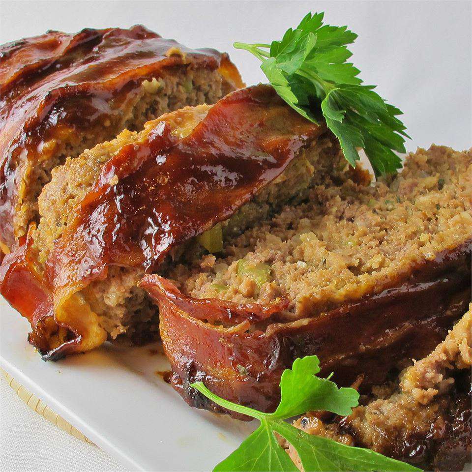 BBQ Bacon-Wrapped Meatloaf Recipe