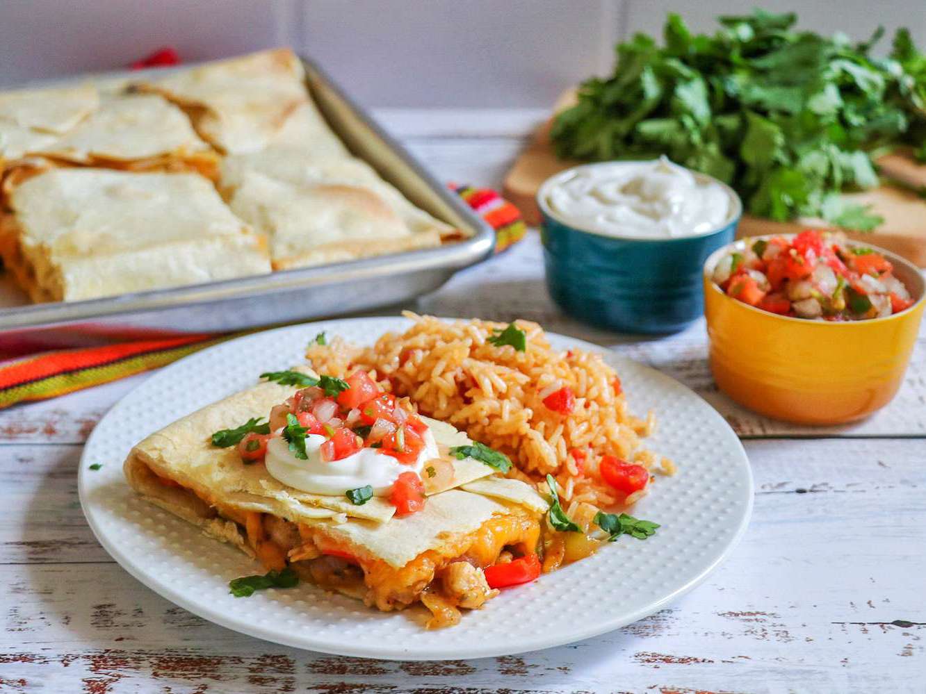 Sheet Pan Quesadillas Recipe