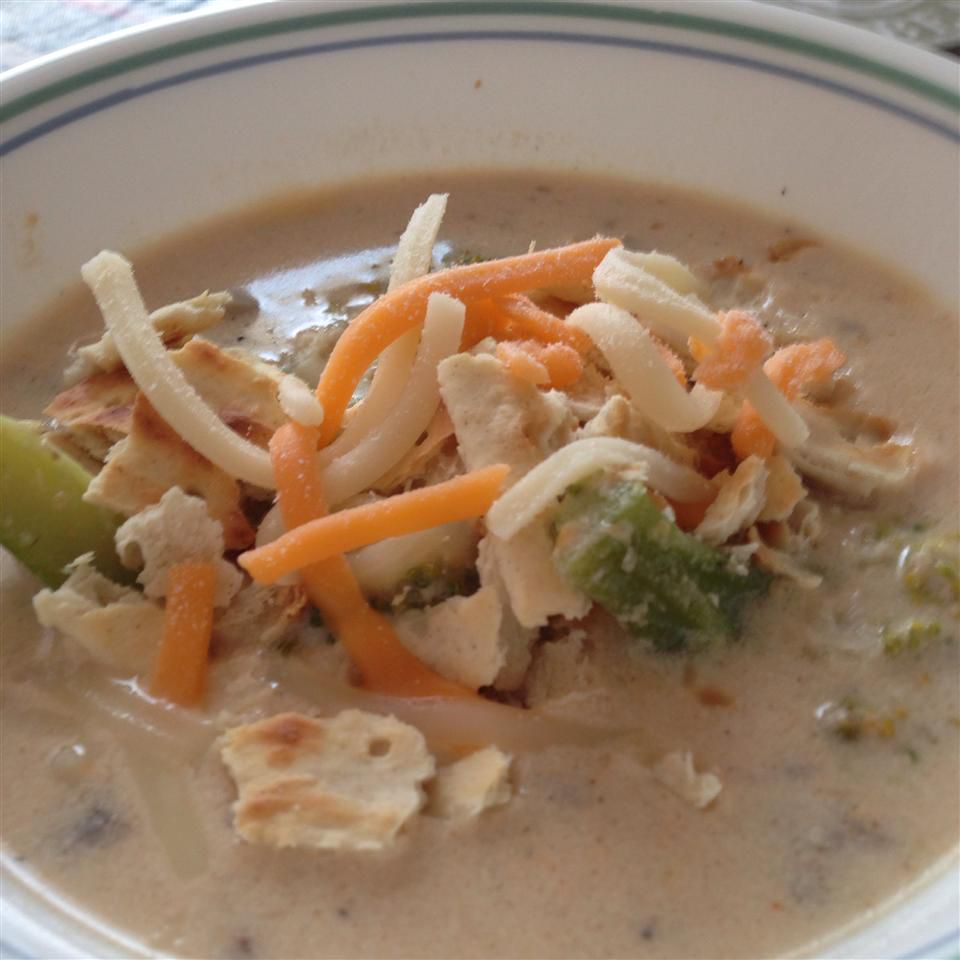 Creamed Broccoli and Mushroom Soup Recipe