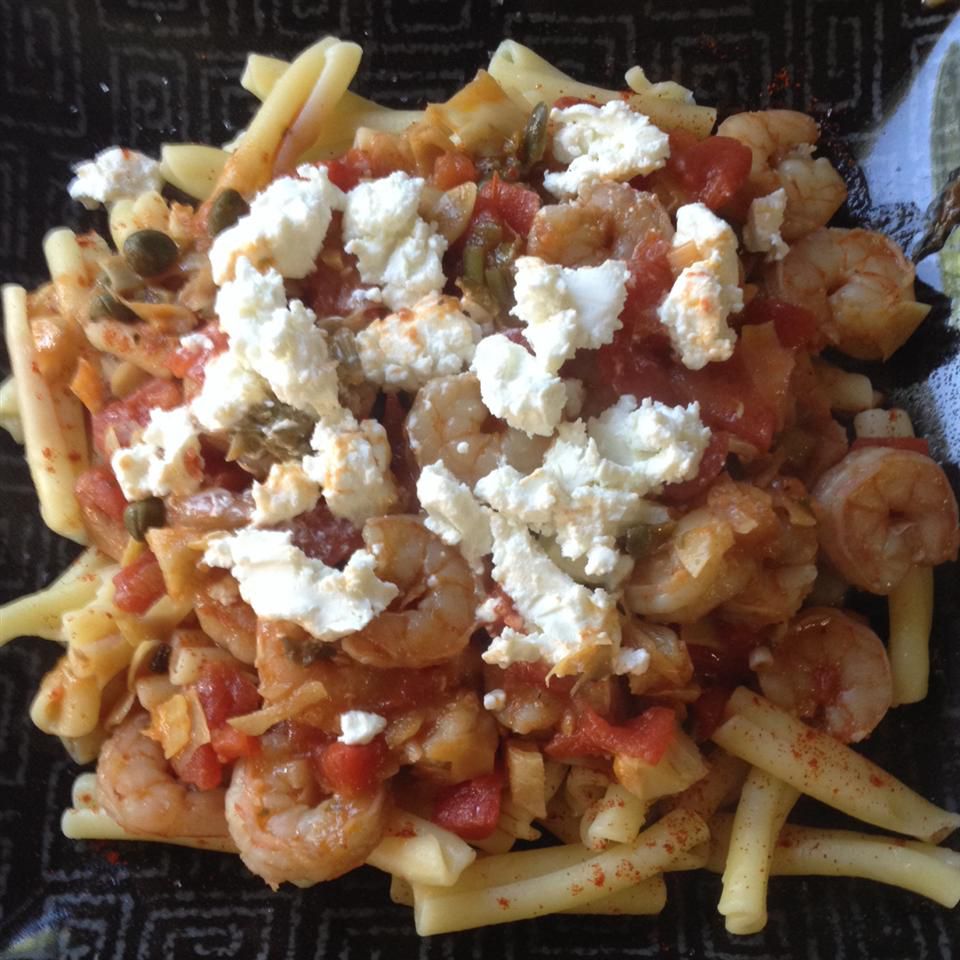 Shrimp Primavera with Goat Cheese Recipe