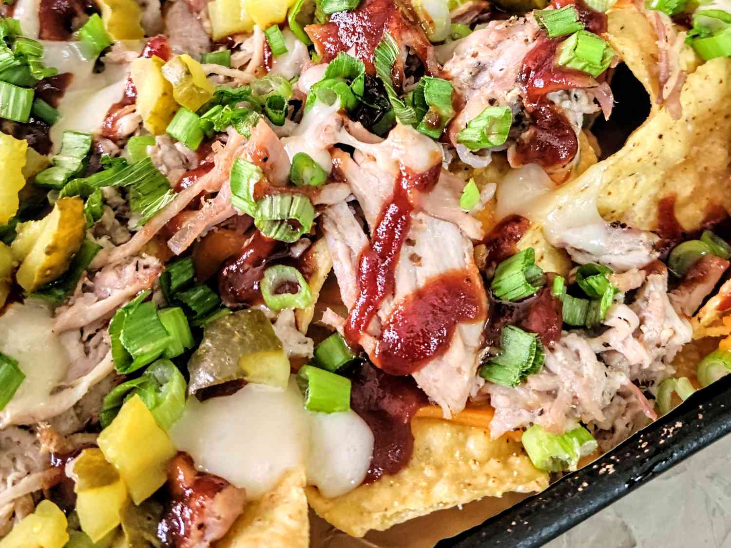 Baked BBQ Pulled Pork Nachos Recipe