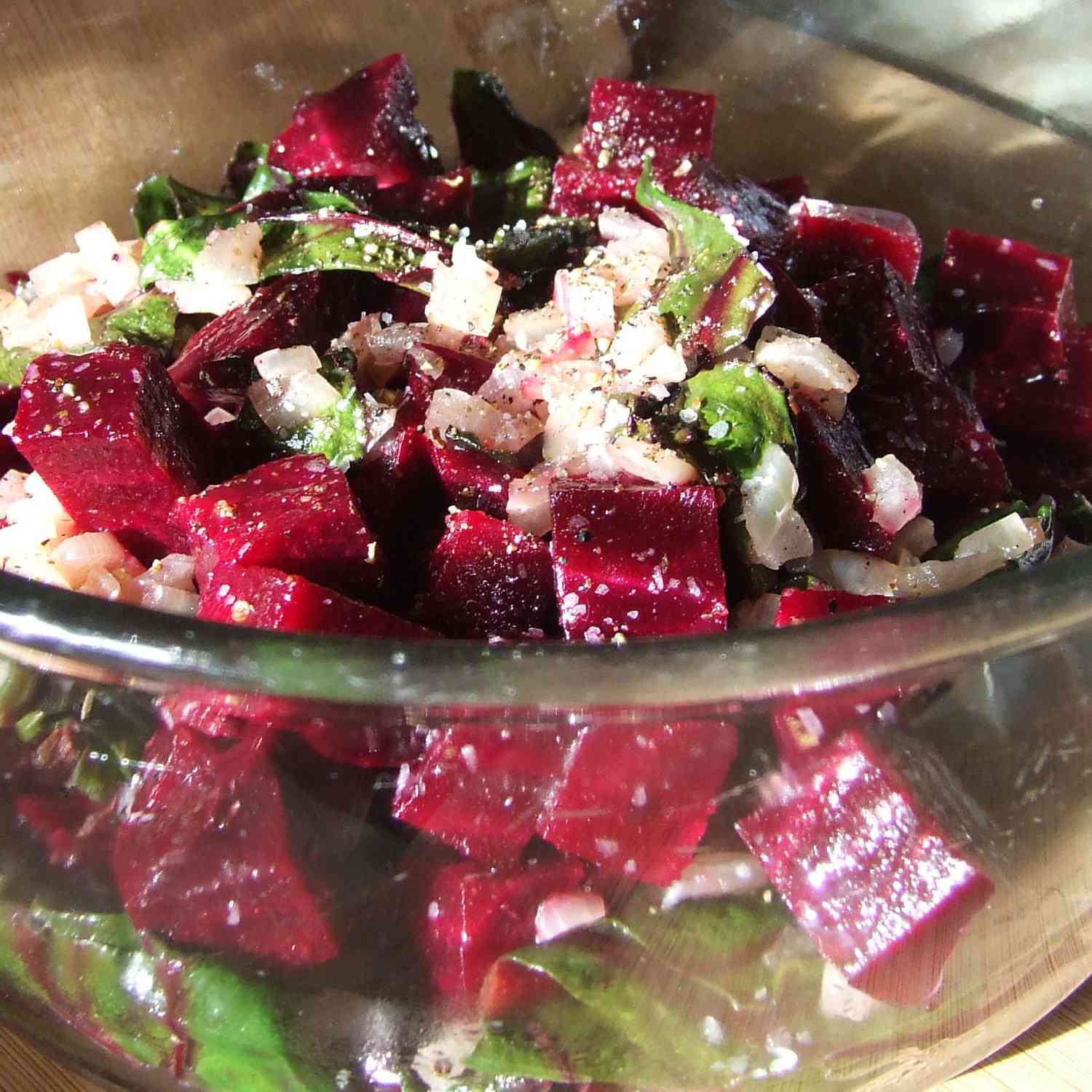 Roasted Beets and Sauteed Beet Greens Recipe