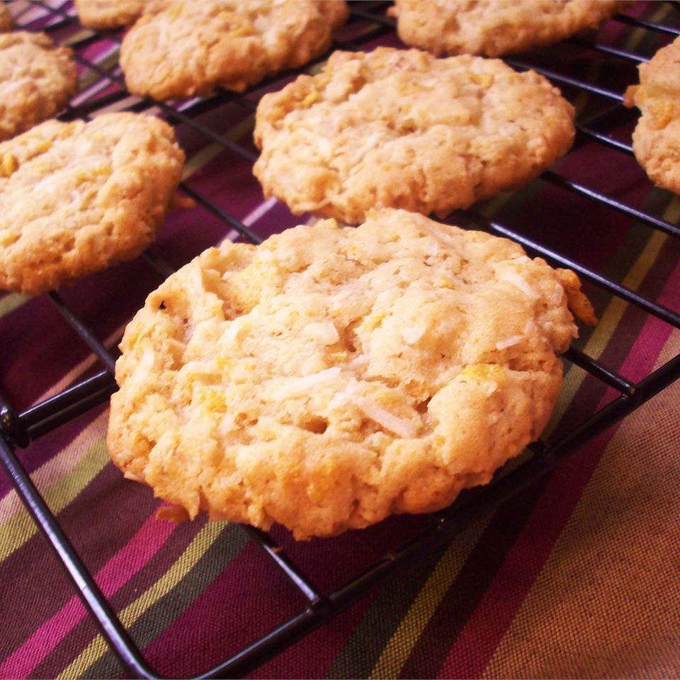 Chewy Crispy Coconut Cookies Recipe