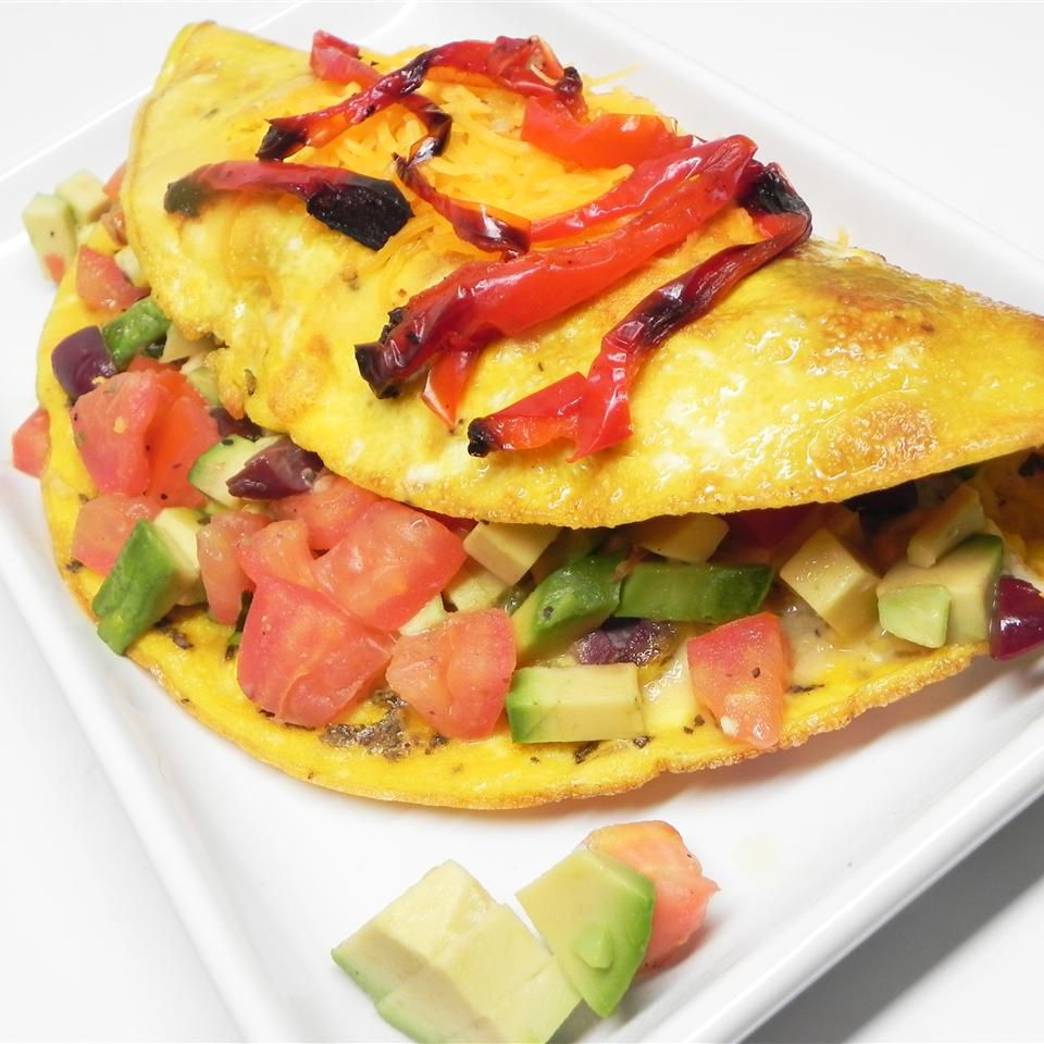 Avocado Greek Omelet Recipe