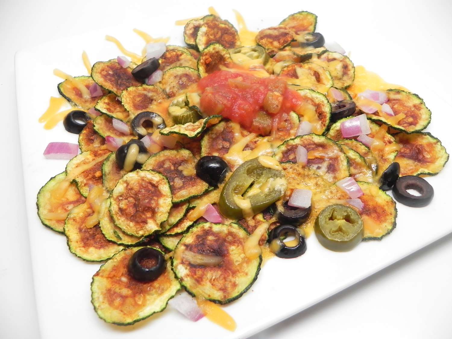 Zucchini Chip Nachos Recipe