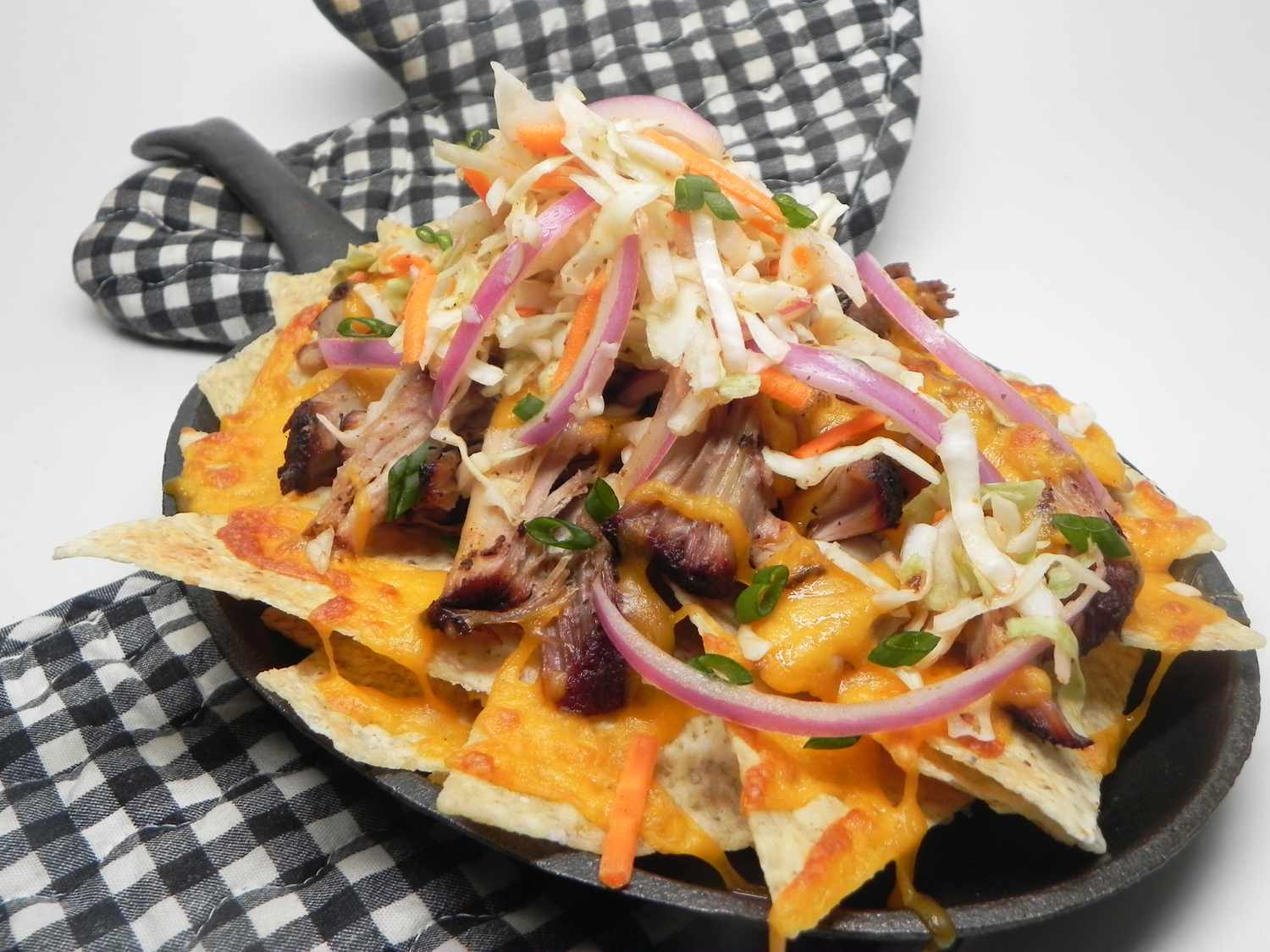 Pulled Pork Nachos with Sriracha Slaw Recipe