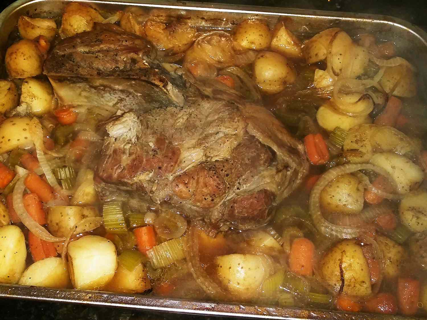 Pork Butt Roast with Vegetables Recipe