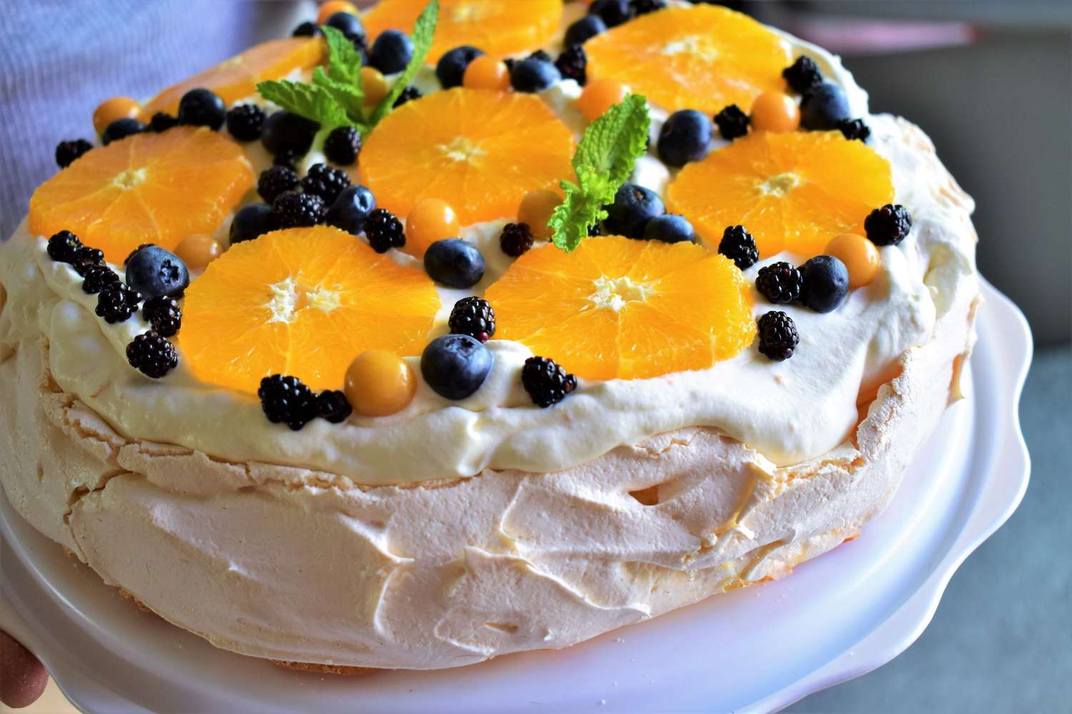 Orange-Berry Pavlova Recipe