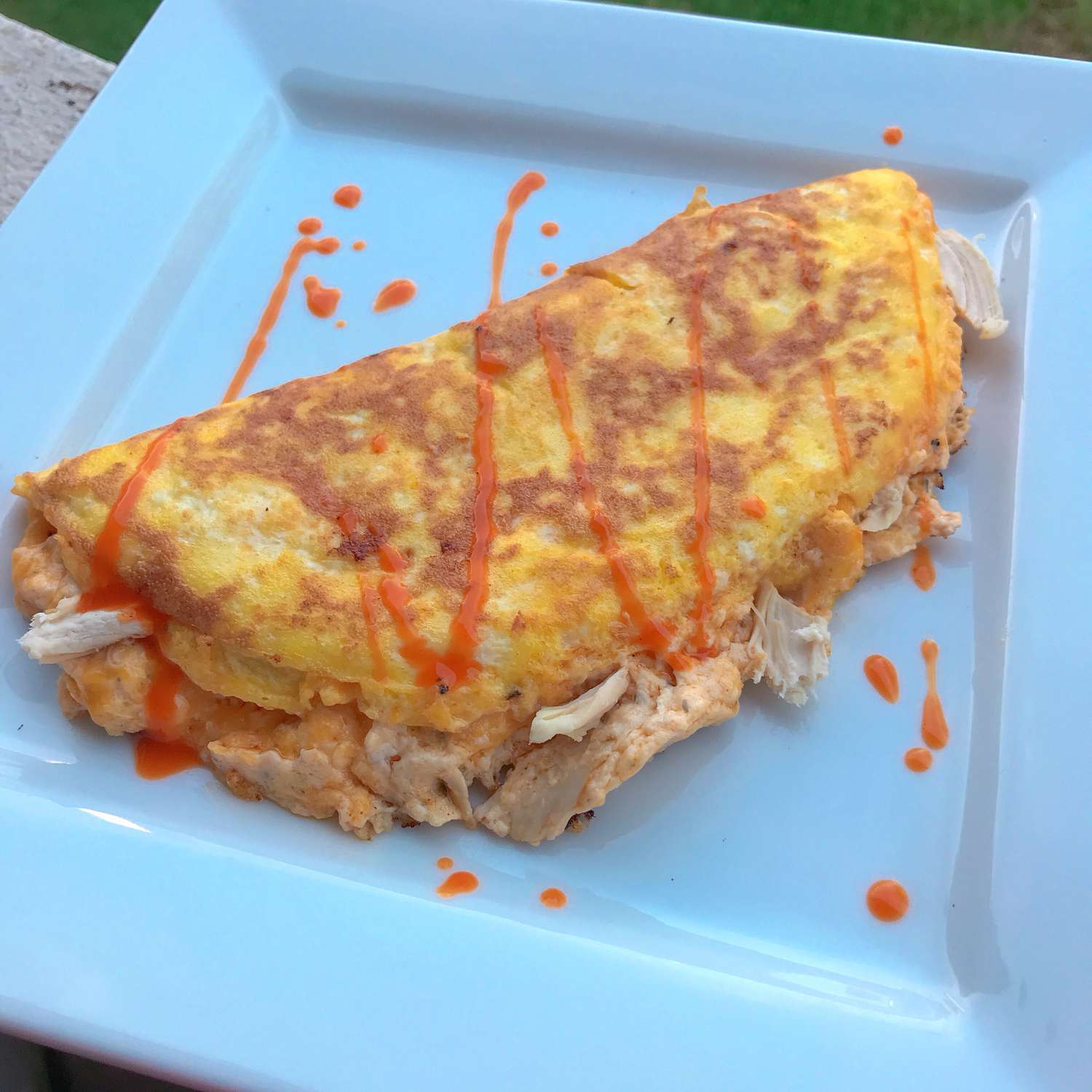 Keto Buffalo Chicken Omelette Recipe