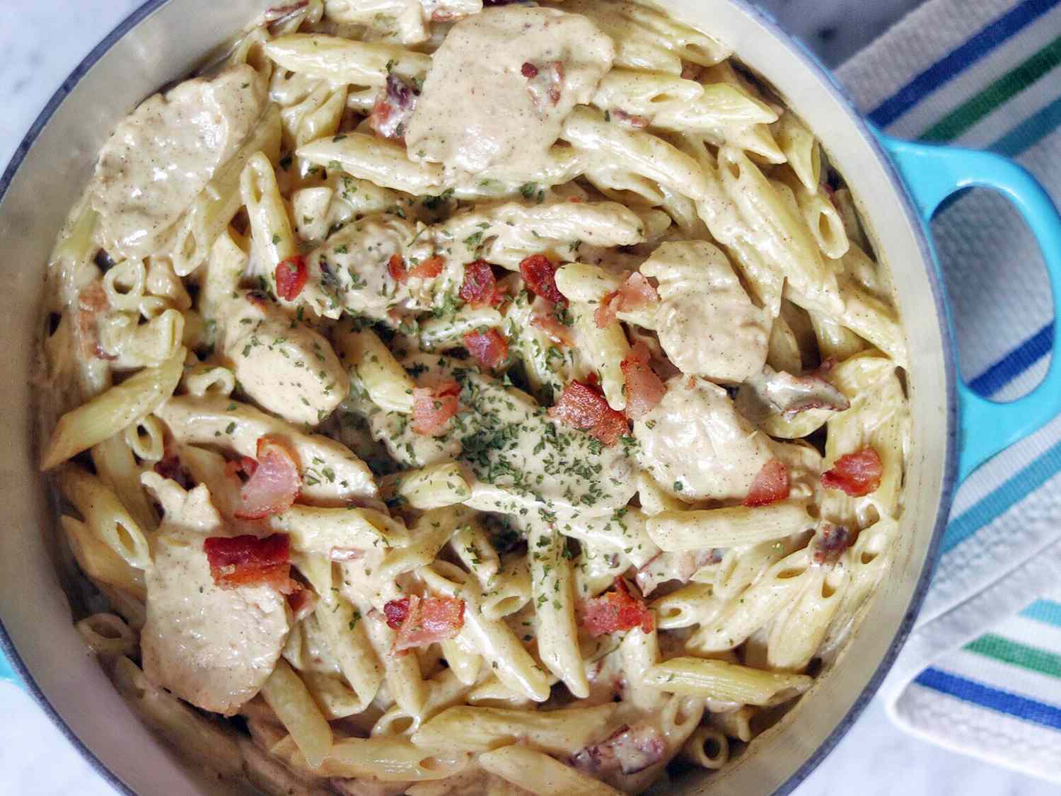 Four-Cheese Chicken Carbonara Recipe