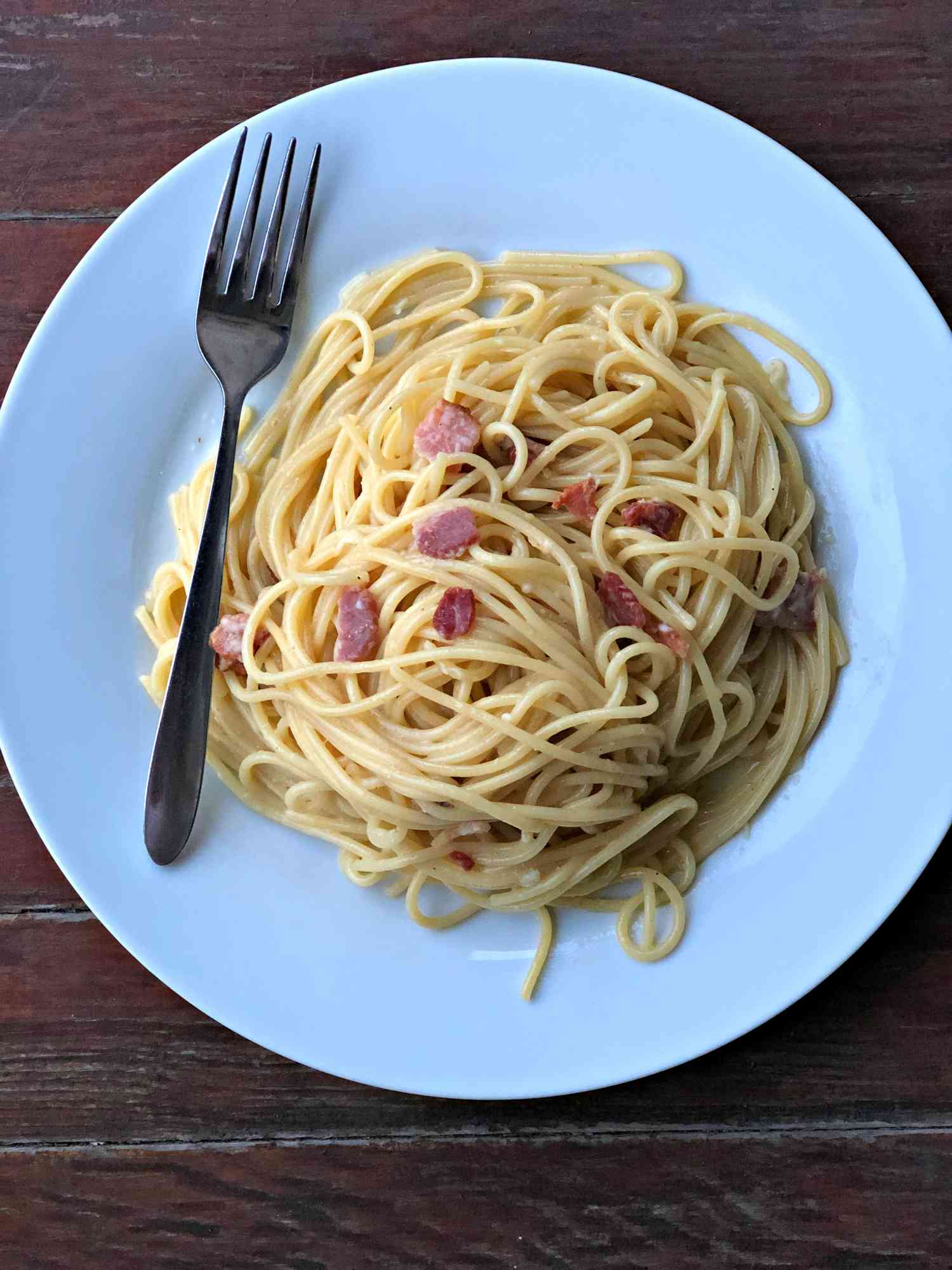 Maple Syrup-Glazed Bacon Breakfast Carbonara Recipe