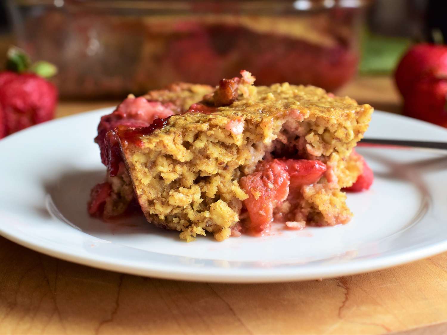 Strawberry Peanut Butter Baked Oatmeal Recipe