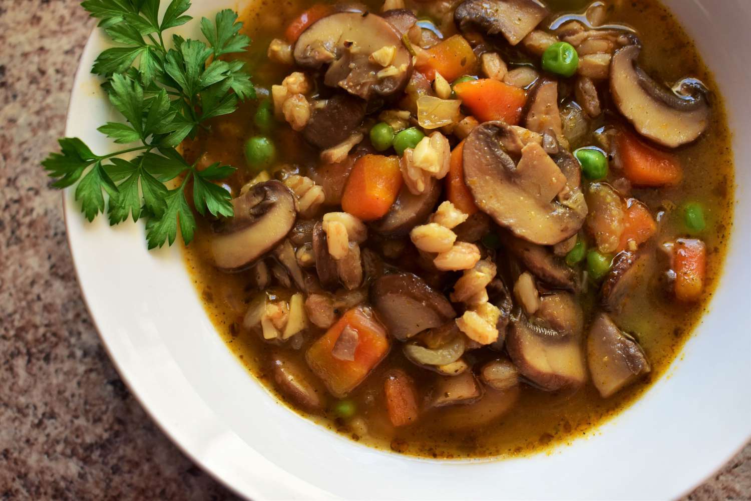 Mushroom and Farro Soup Recipe