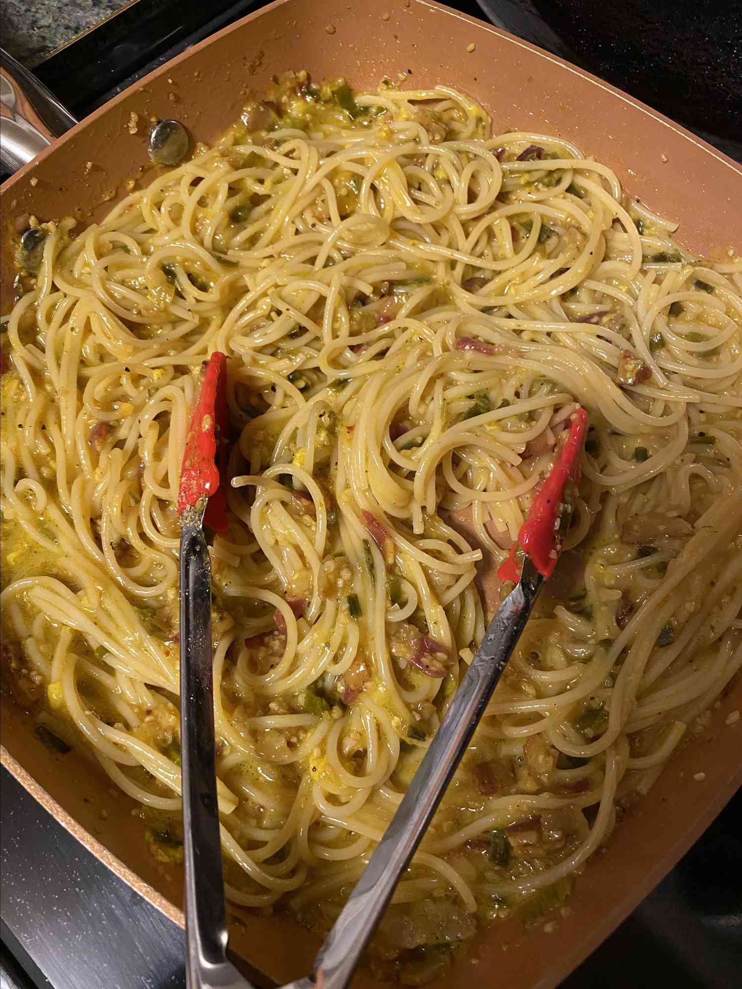 Breakfast Pasta for Dinner