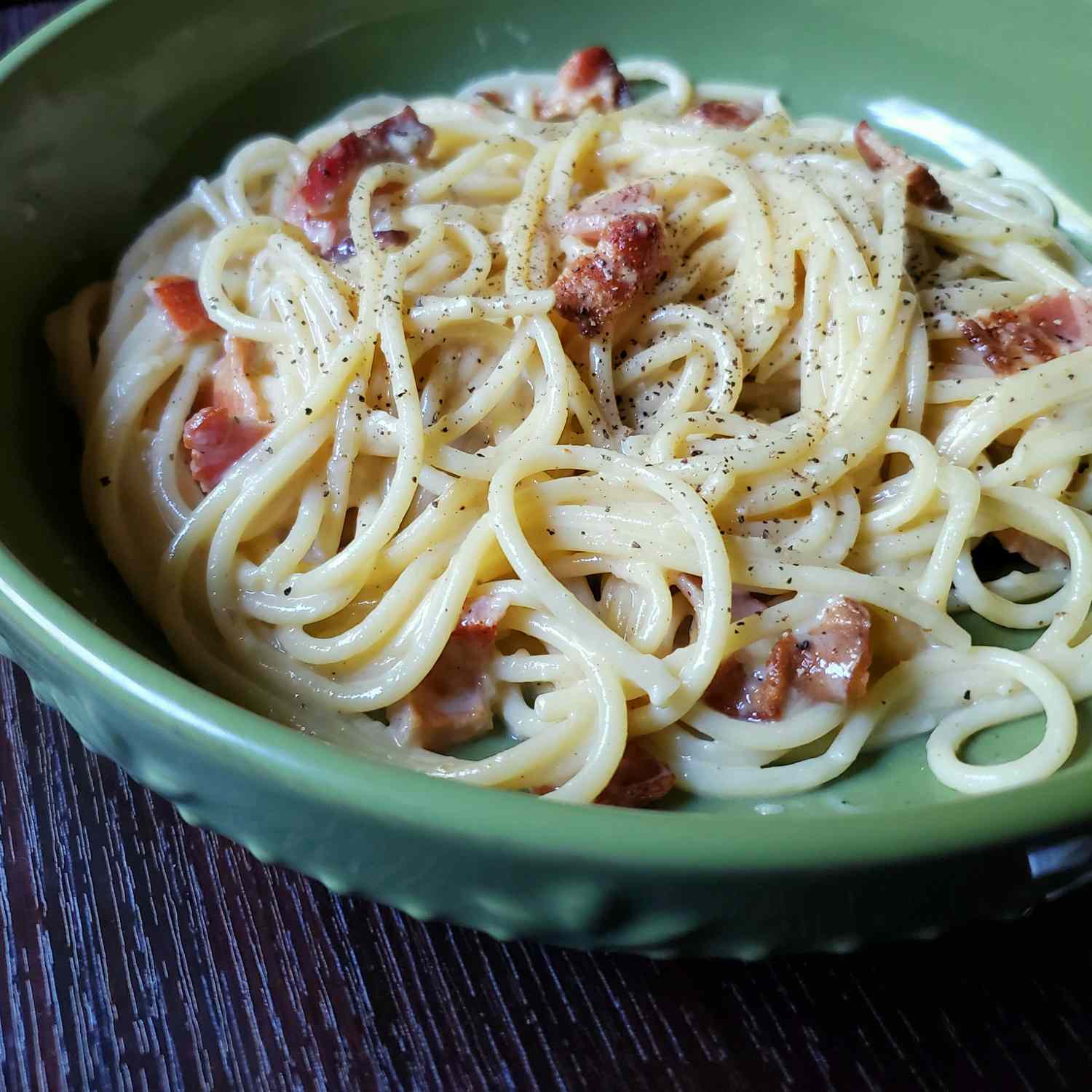 Italian Carbonara with Bacon Recipe