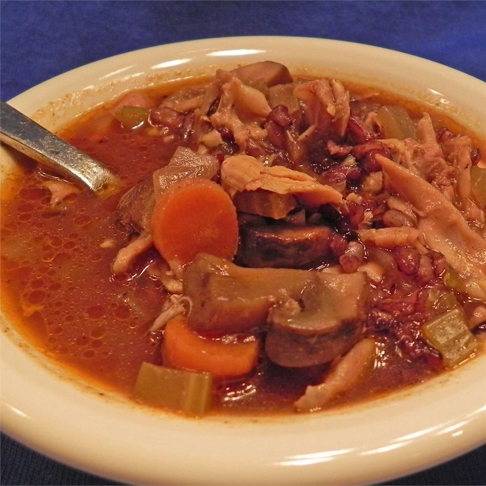 Low 'N Slow Mushroom Barley Soup Recipe