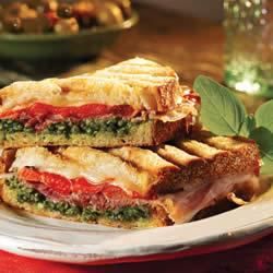 Prosciutto and Provolone Panini Sandwiches Recipe