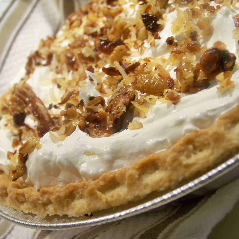 Toasted Coconut, Pecan, and Caramel Pie Recipe