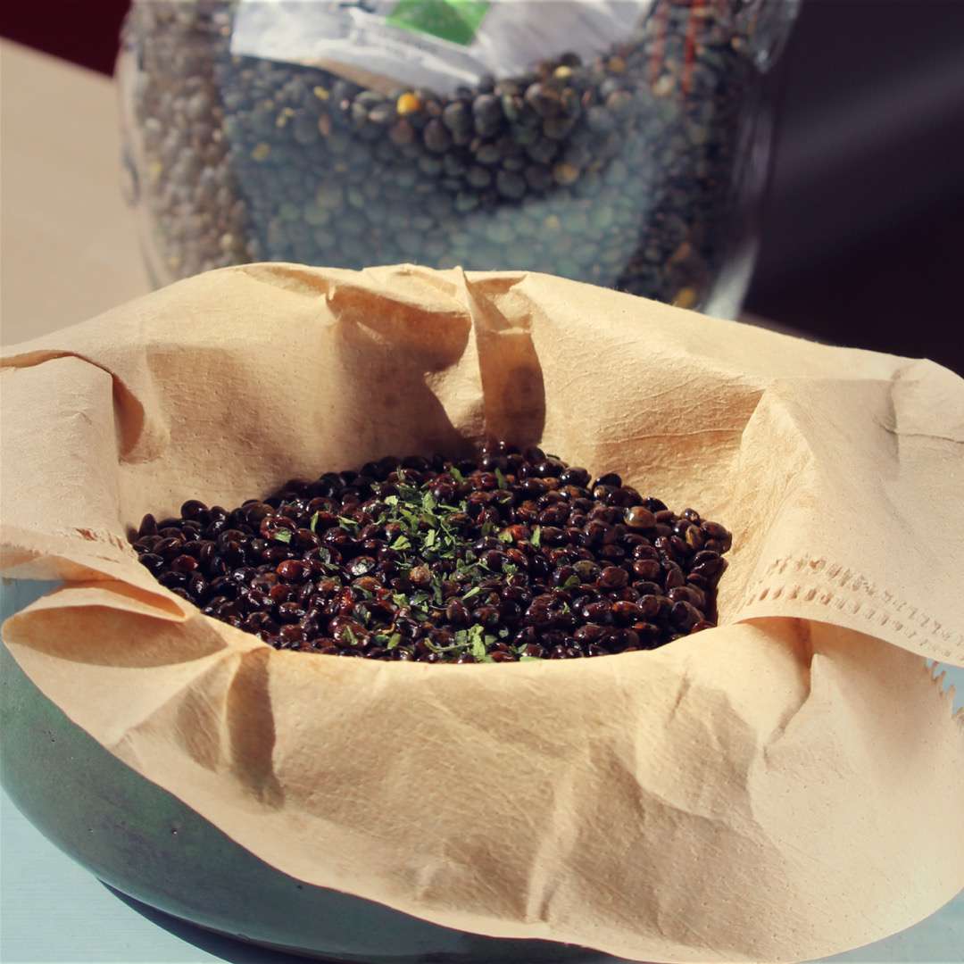 Skillet-Popped Lentils with Parsley Recipe