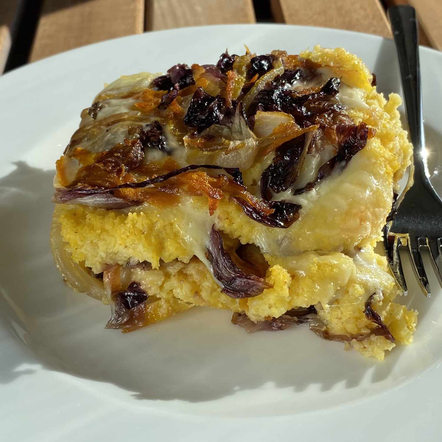 Vegan Baked Polenta with Radicchio Recipe