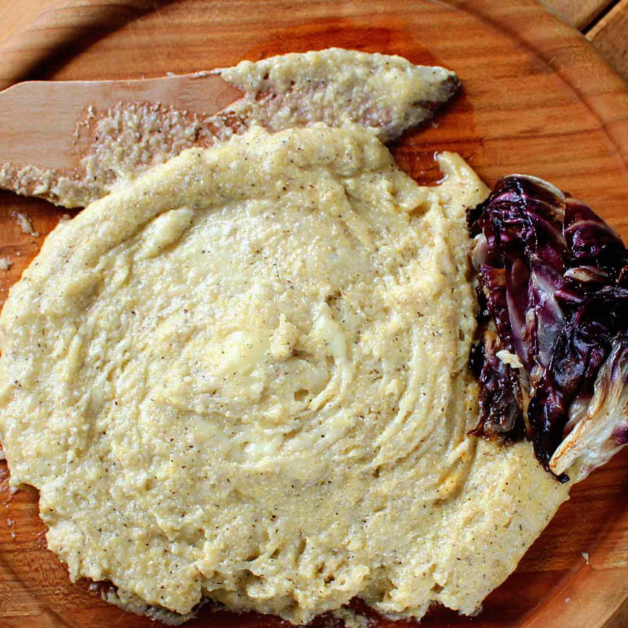 Polenta Taragna with Taleggio and Radicchio Recipe