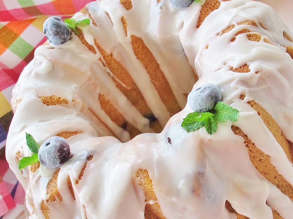 Cream Cheese Pound Cake with Lemon Glaze Recipe