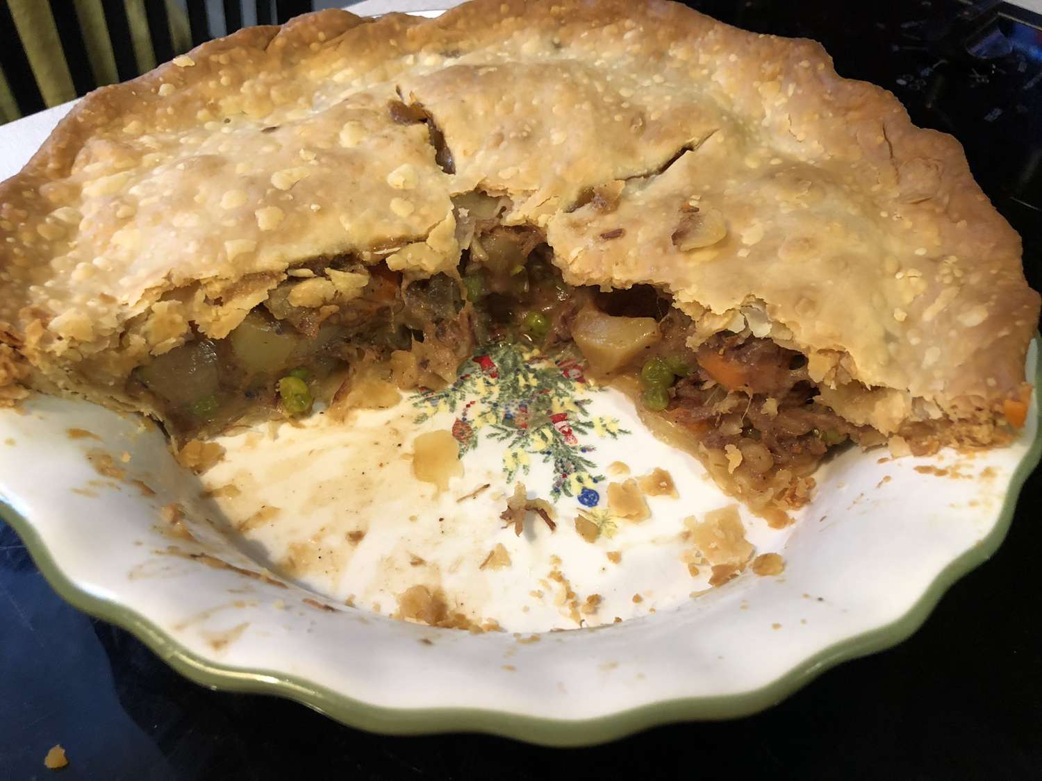 Pot Pie with Leftover Pot Roast and Vegetables Recipe