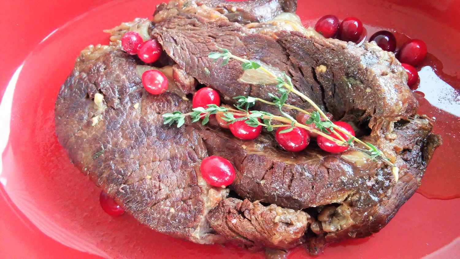 Instant Pot® Cranberry-Thyme Pot Roast Recipe