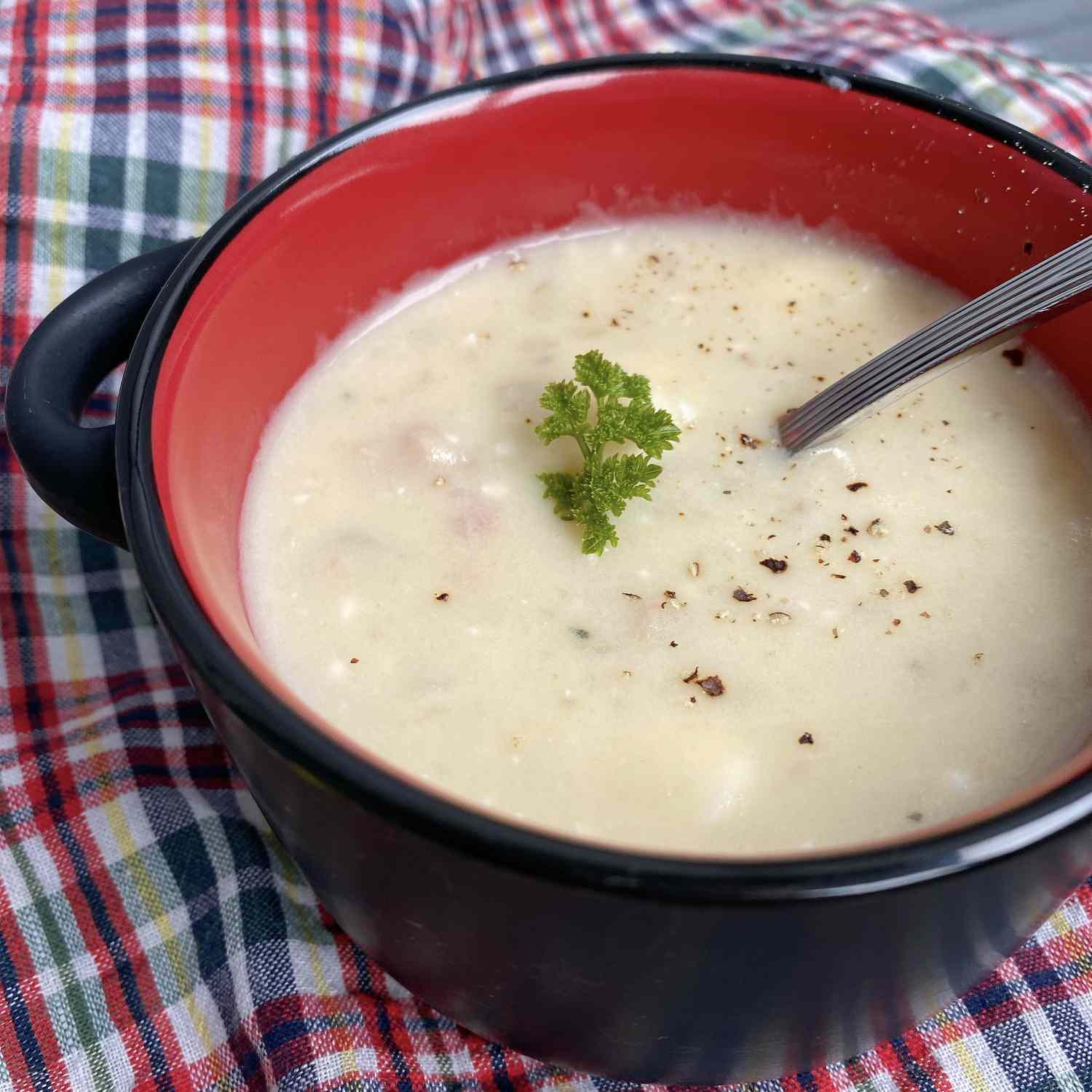 Instant Pot Frozen Potato Soup Recipe