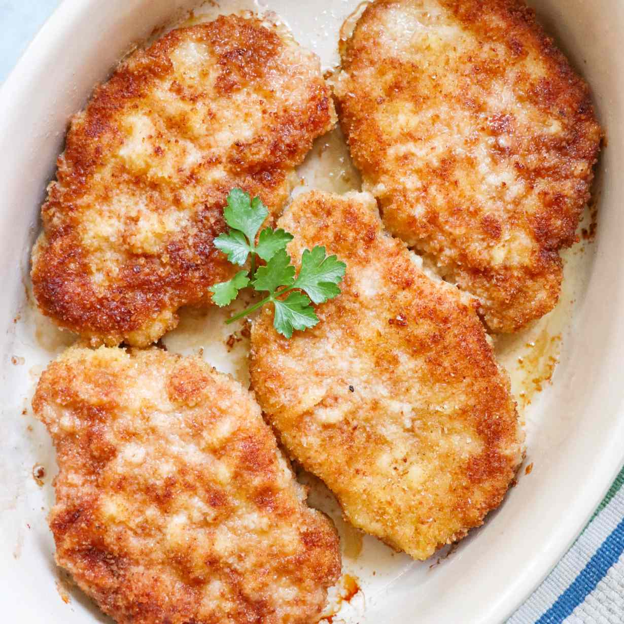 Breaded Baked Pork Chops Recipe