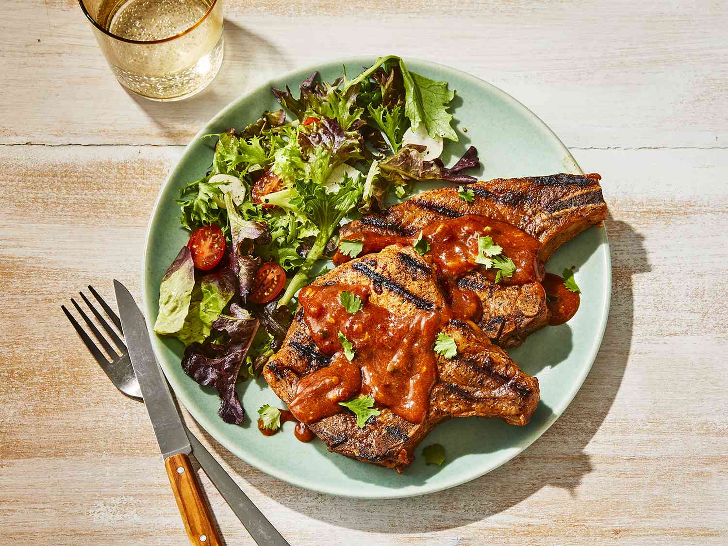 Sous Vide Maple Chipotle BBQ Pork Chops Recipe