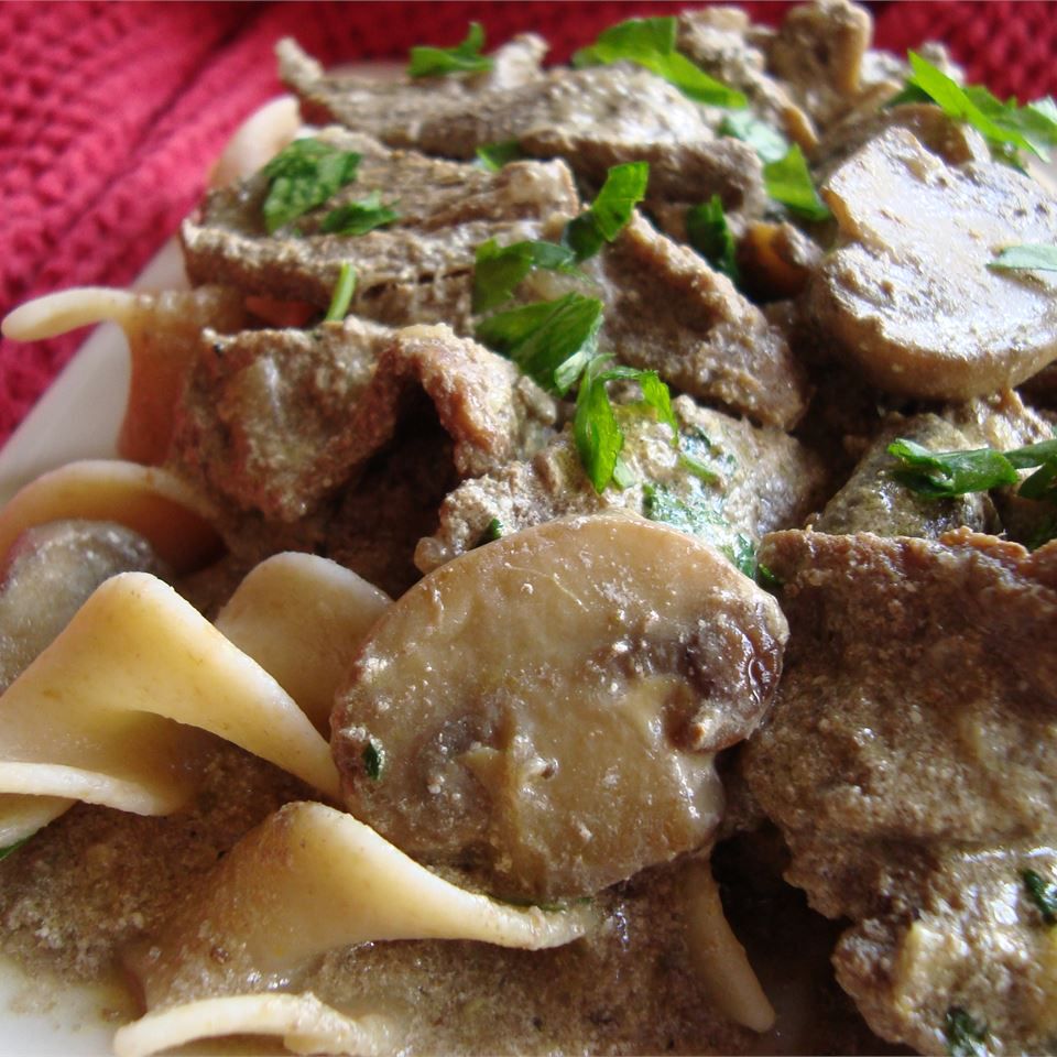 Beef and Mushroom Stroganoff, Aussie Style Recipe